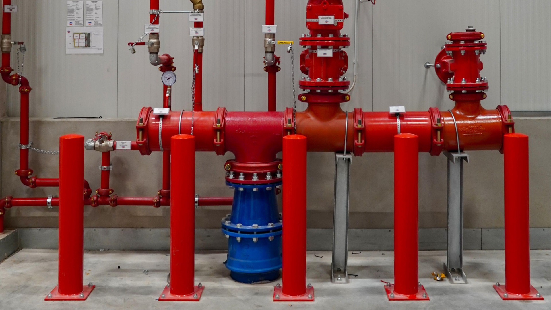 Realizzazione di nuovi impianti antincendio completi: dalle pompe agli sprinkler